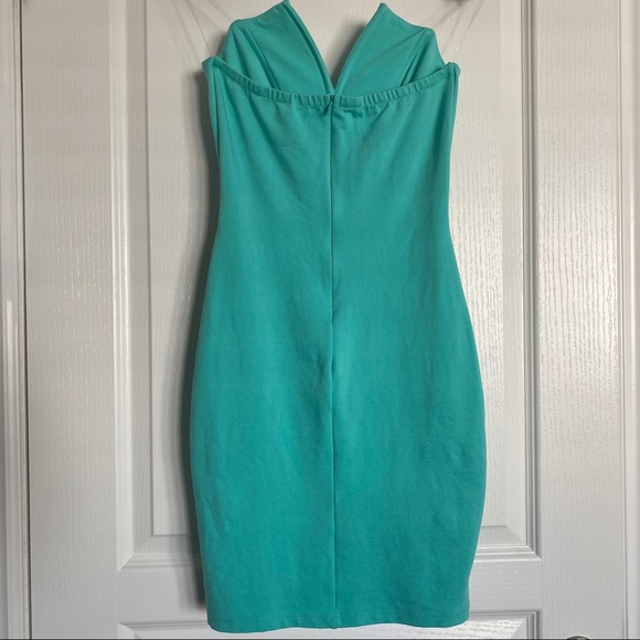 Lulu’s | Strapless Mint Dress - Picture 4 of 12